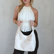 Borsa Marise Hobo Bianco