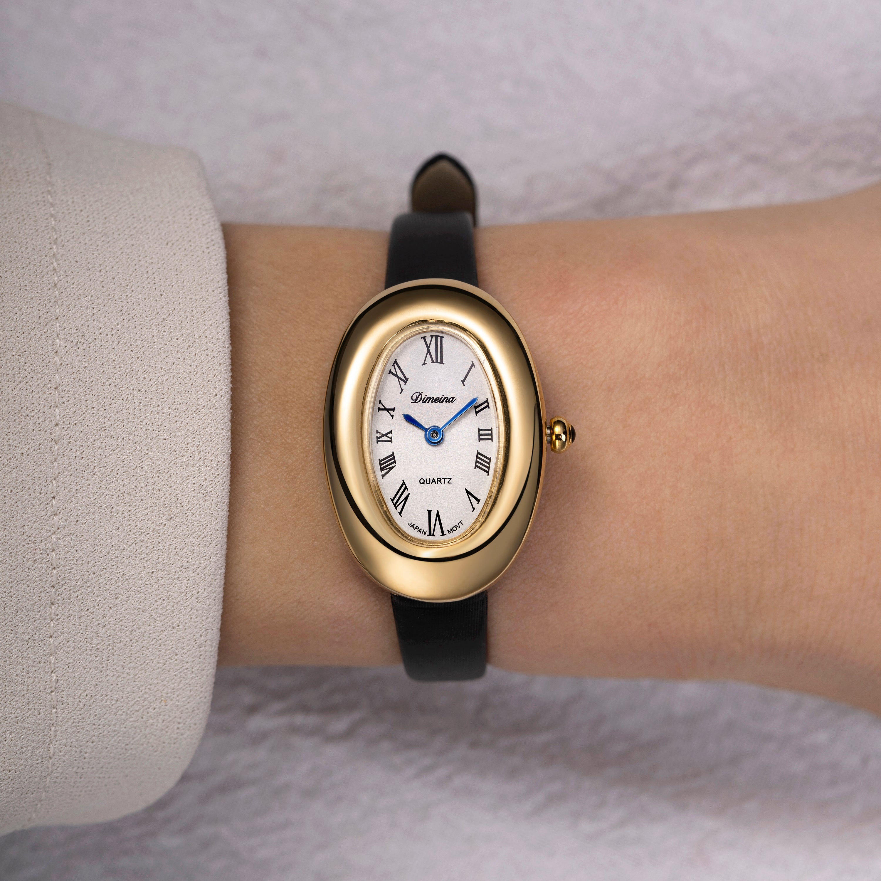 Elvina | Pelle nera Oro