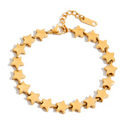 Bracciale Lumi Star | placcato oro 18 carati