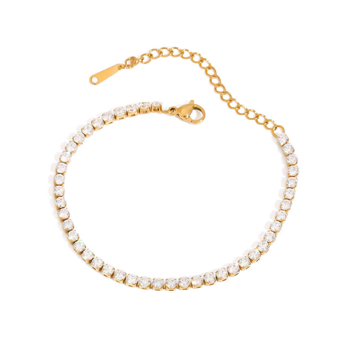 Bracciale Alaina Tennis | placcato oro 18K