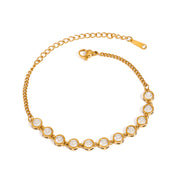 Evelisse Kristal Armband | 18K Goud
