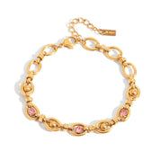 Elysse Schakel Armband | 18K Goud