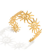 Aurora Soleil Manchet Armband | 18K Goud