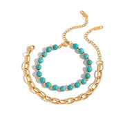 Marina Duo Armband Set | 18K Guldpläterad