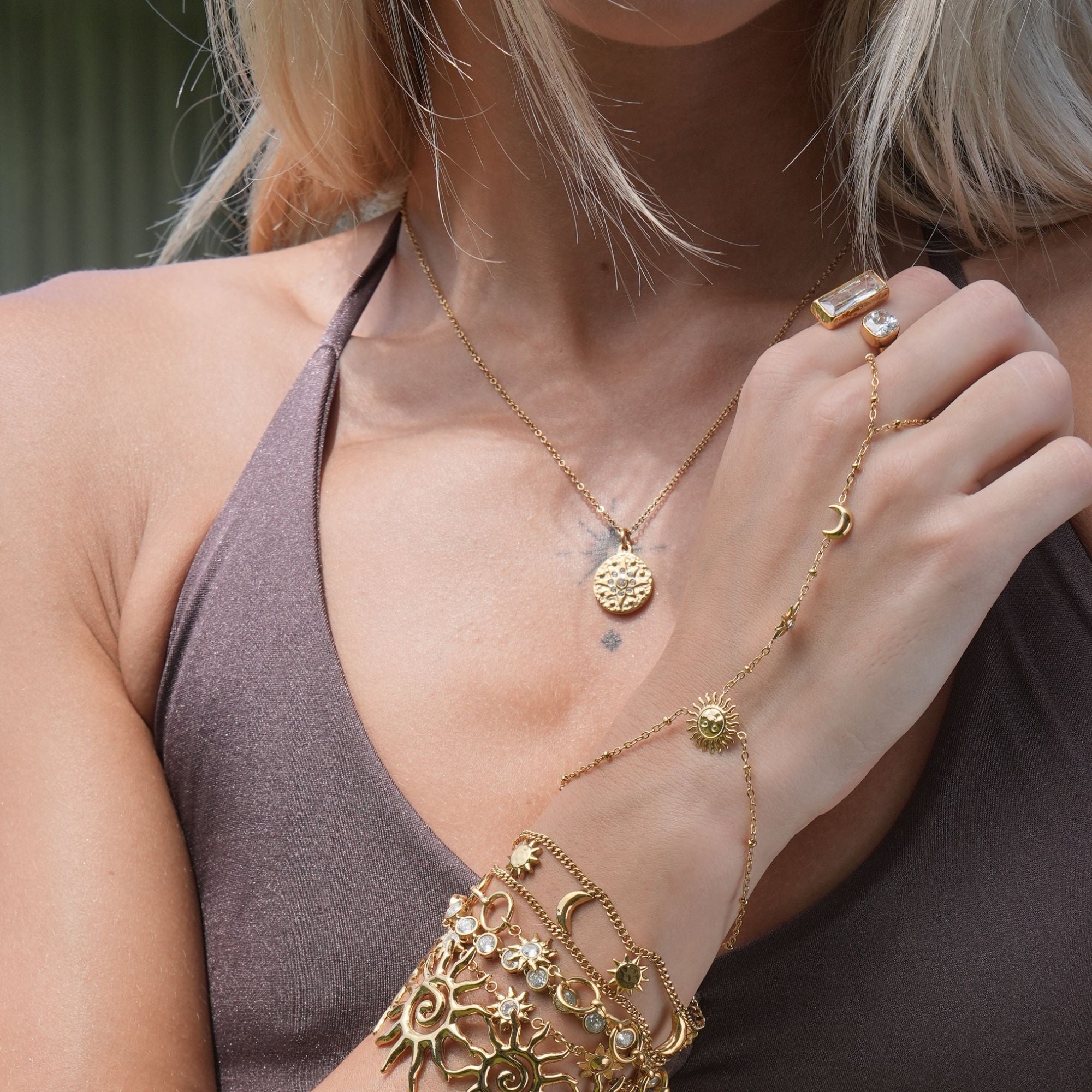 Solara Luna ringarmband | 18K guldpläterat