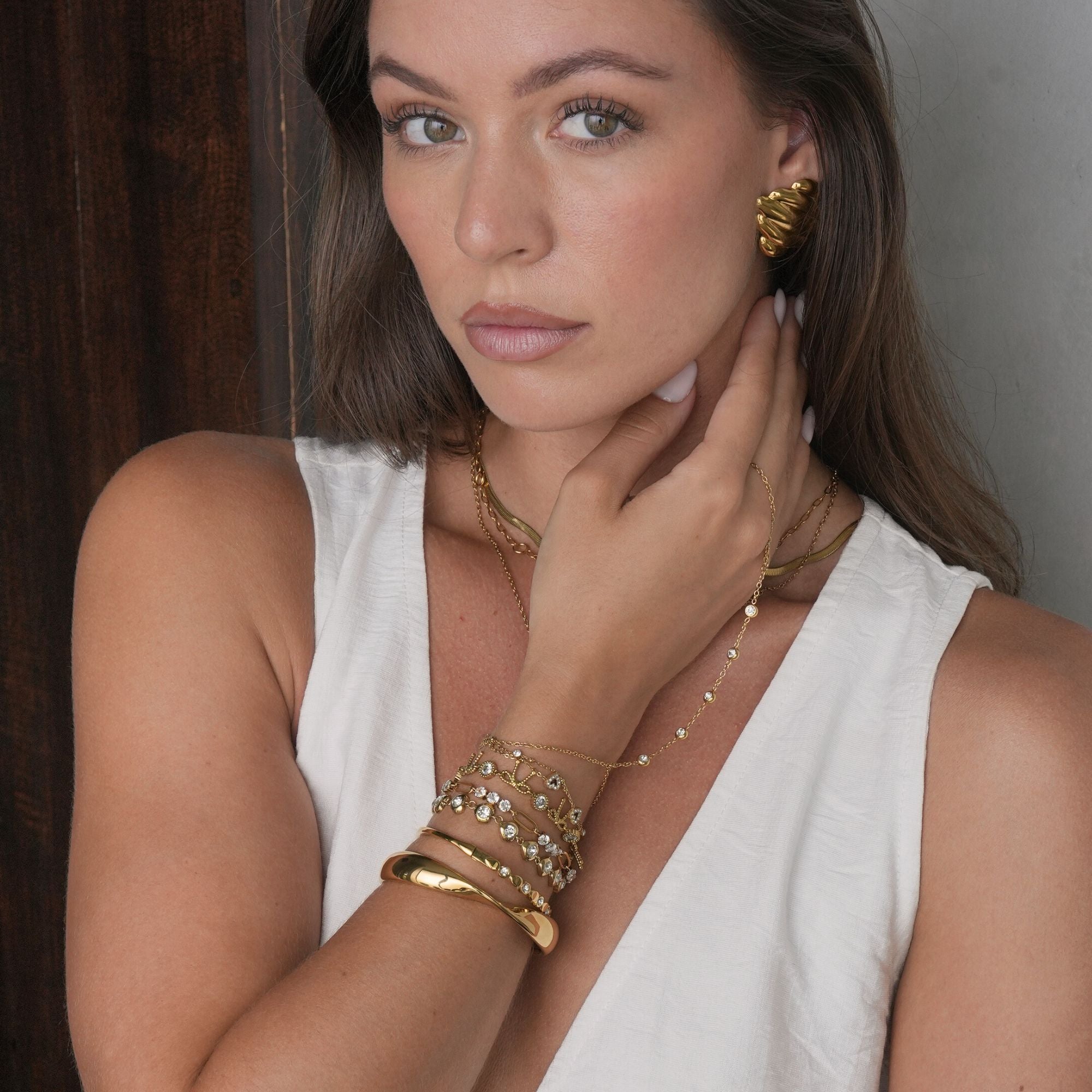 Isolde Radiant Armring | 18K Guldpläterad